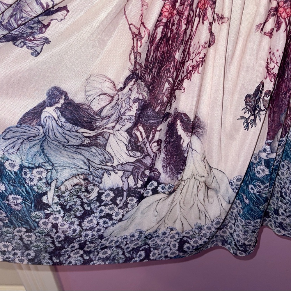 Blackmilk fairy book dress fairycore cottage renaissance art fairy Lolita - Picture 4 of 8